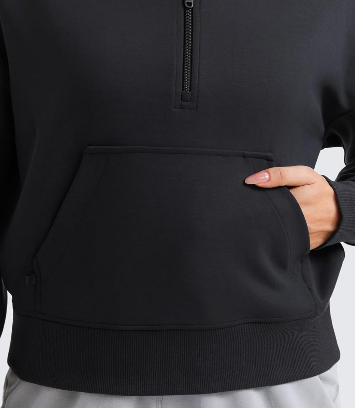 CRZ YOGA SoftAura Half Zip Sweatshirt for Women Long Sleeve Pullover Workout Casual Funnel Neck Tops with Pocket