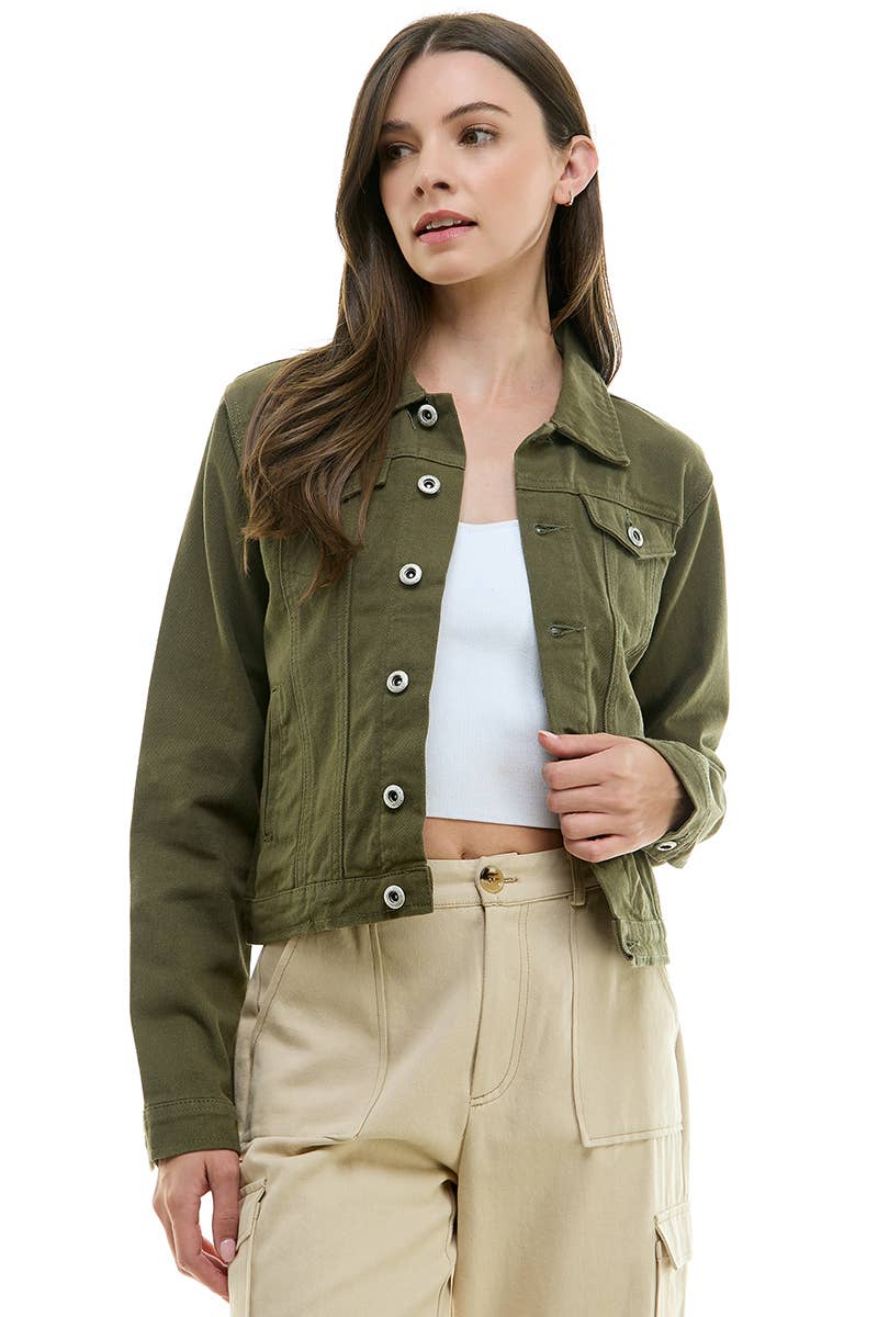 BLUE AGE - LADY CASUAL COTTON DENIM JEAN JACKET (OPEN PACK)