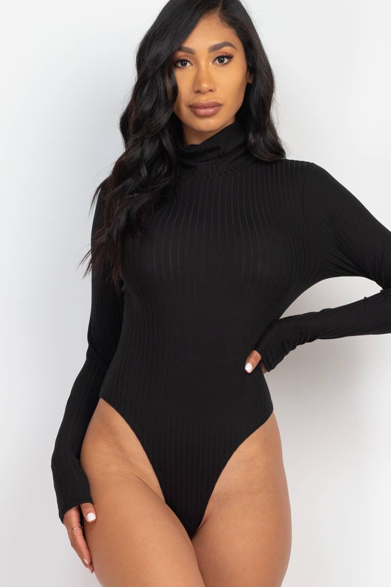 CAPELLA APPAREL - Turtle Neck Long Sleeve Bodysuit