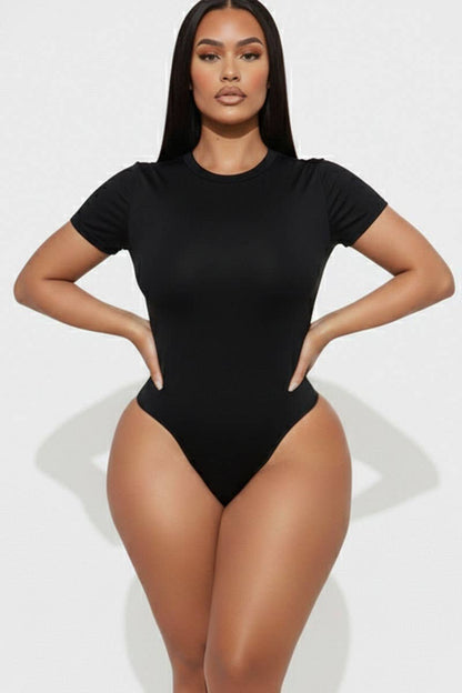 CAPELLA APPAREL - Basic Short Sleeve Crew Neck Bodysuit