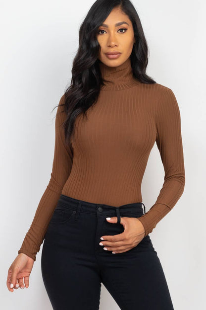 CAPELLA APPAREL - Turtle Neck Long Sleeve Bodysuit