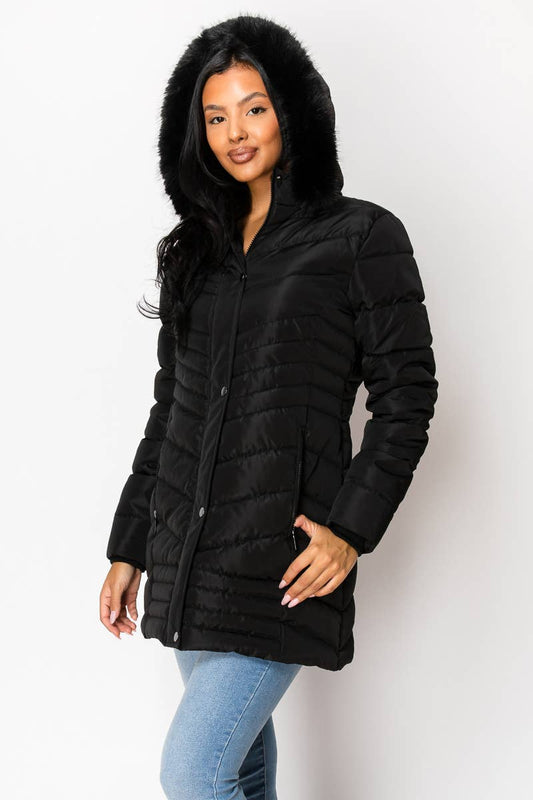 PATRONCITO USA INTERNATIONAL, INC - Women's long Sherpa Hoody Jacket (LJ6300)