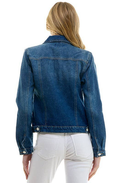 BLUE AGE - LADY CASUAL COTTON DENIM JEAN JACKET (OPEN PACK)