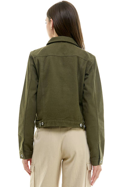 BLUE AGE - LADY CASUAL COTTON DENIM JEAN JACKET (OPEN PACK)