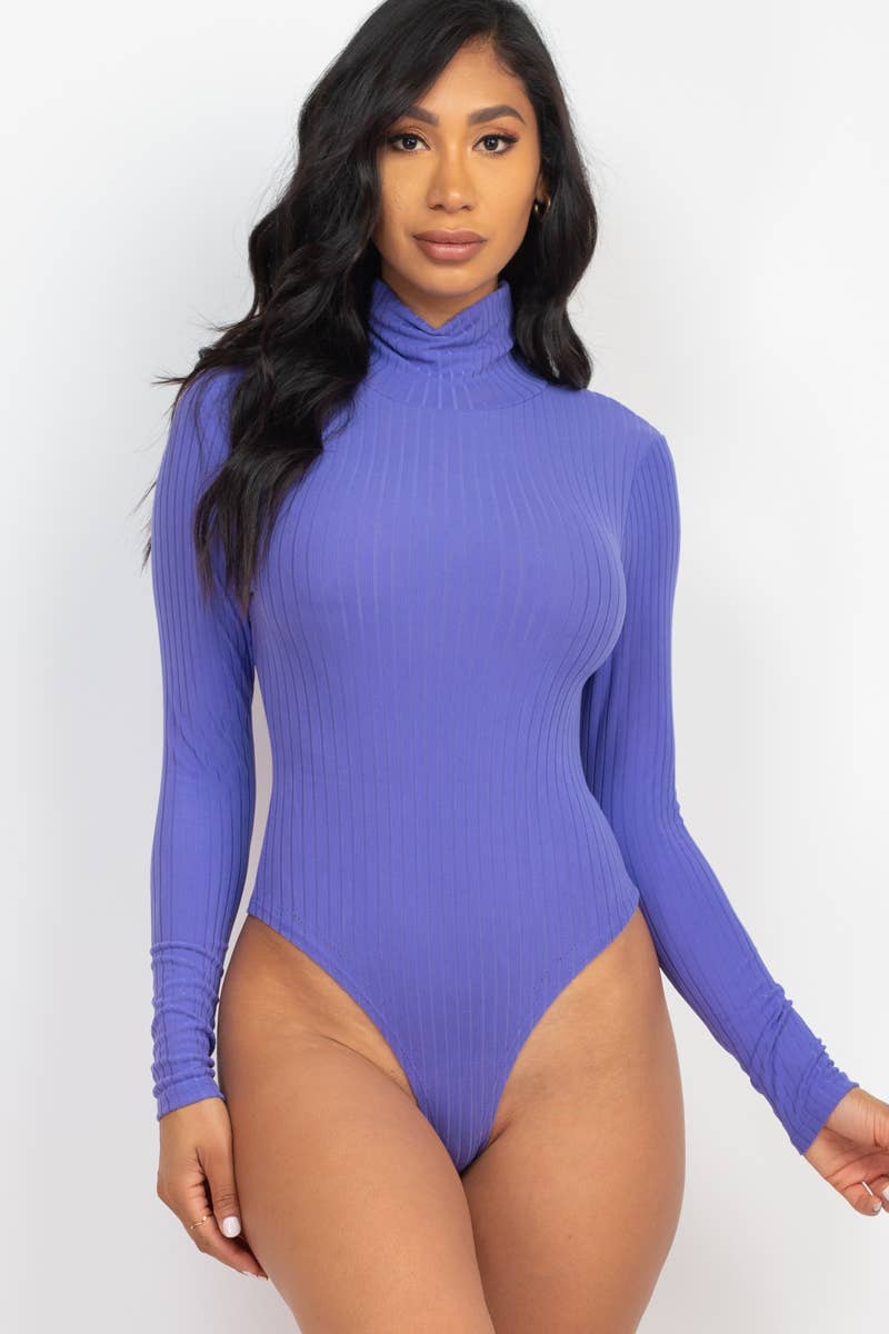 CAPELLA APPAREL - Turtle Neck Long Sleeve Bodysuit