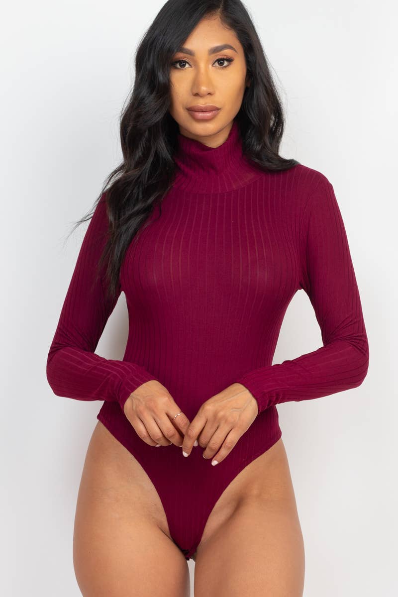 CAPELLA APPAREL - Turtle Neck Long Sleeve Bodysuit