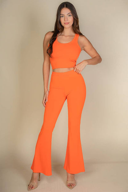 CAPELLA APPAREL - High Waisted Flare Pants