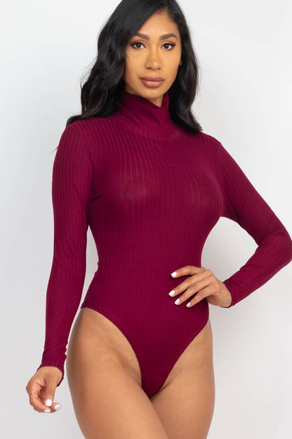 CAPELLA APPAREL - Turtle Neck Long Sleeve Bodysuit