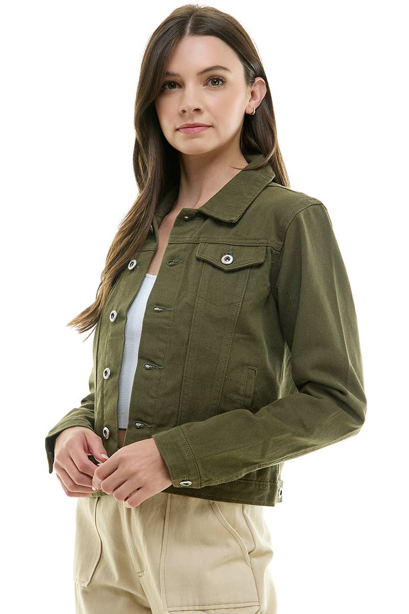 BLUE AGE - LADY CASUAL COTTON DENIM JEAN JACKET (OPEN PACK)