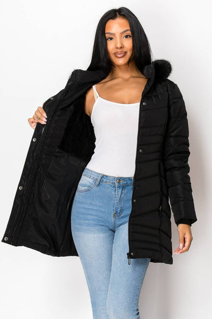 PATRONCITO USA INTERNATIONAL, INC - Women's long Sherpa Hoody Jacket (LJ6300)