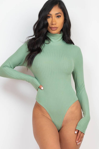 CAPELLA APPAREL - Turtle Neck Long Sleeve Bodysuit