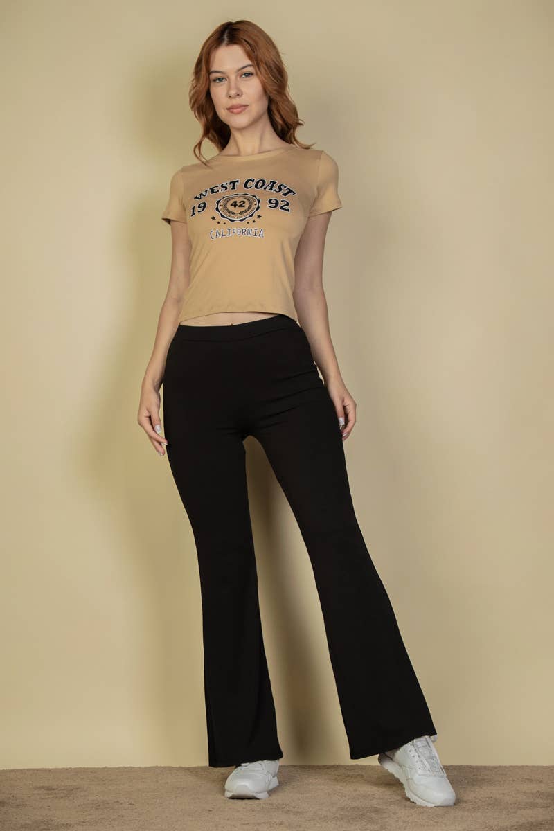 CAPELLA APPAREL - High Waisted Flare Pants