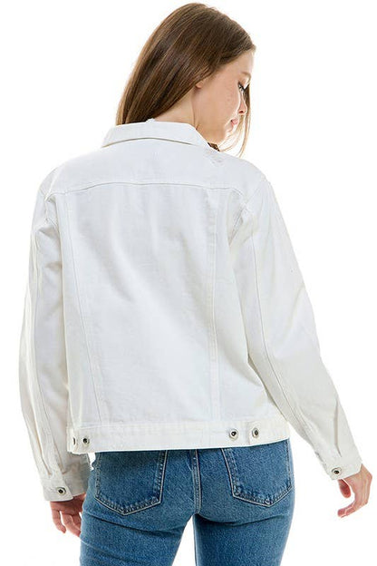 BLUE AGE - LADY CASUAL COTTON DENIM JEAN JACKET (OPEN PACK)