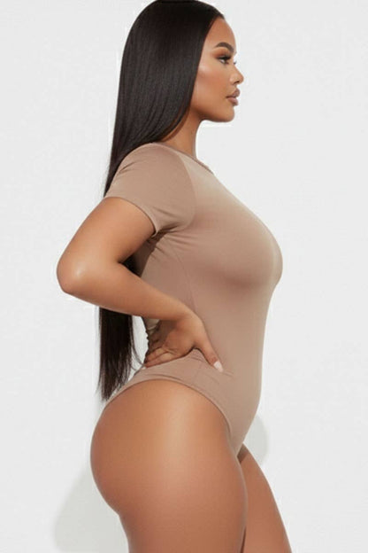 CAPELLA APPAREL - Basic Short Sleeve Crew Neck Bodysuit