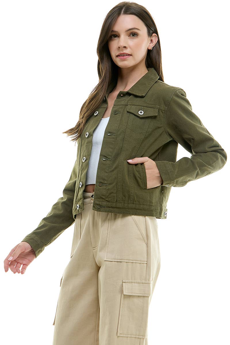 BLUE AGE - LADY CASUAL COTTON DENIM JEAN JACKET (OPEN PACK)