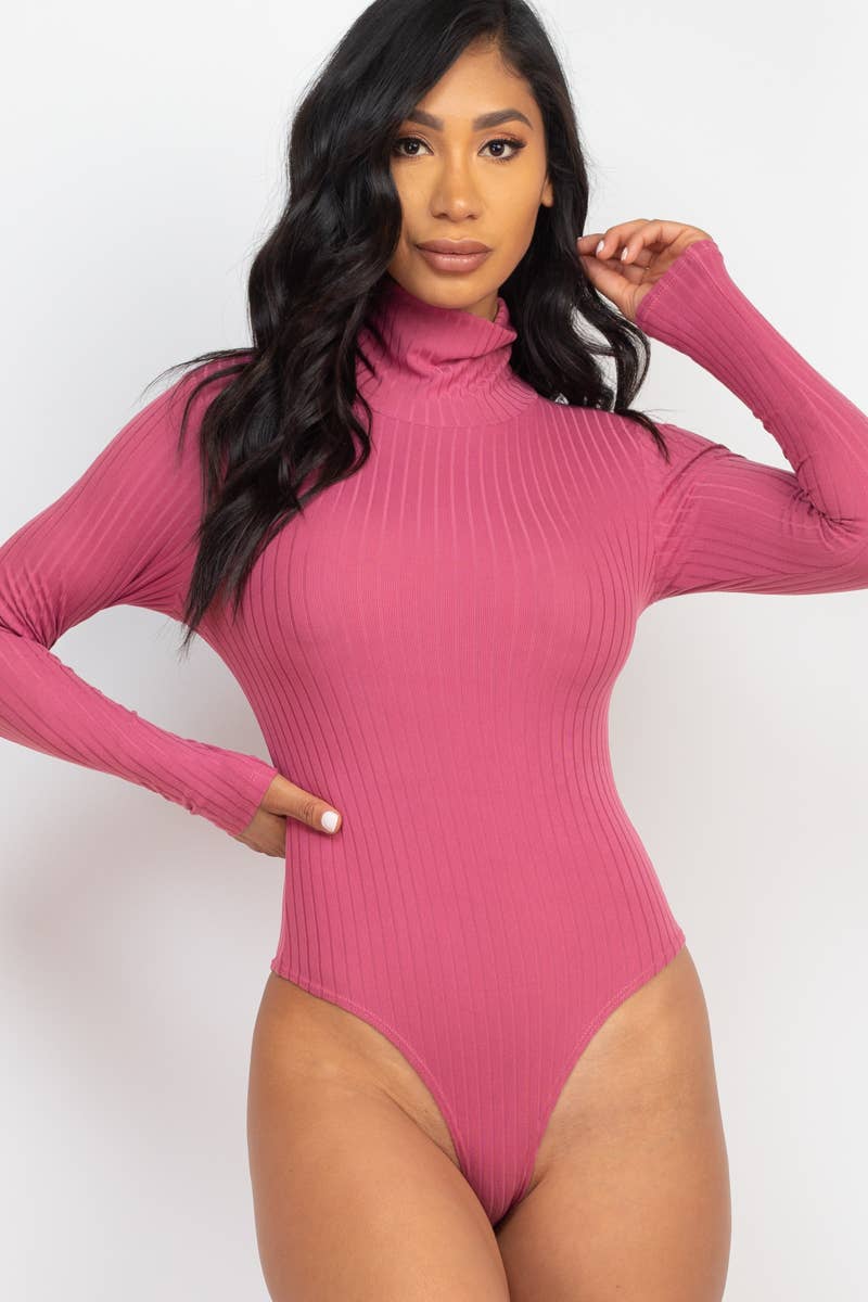 CAPELLA APPAREL - Turtle Neck Long Sleeve Bodysuit