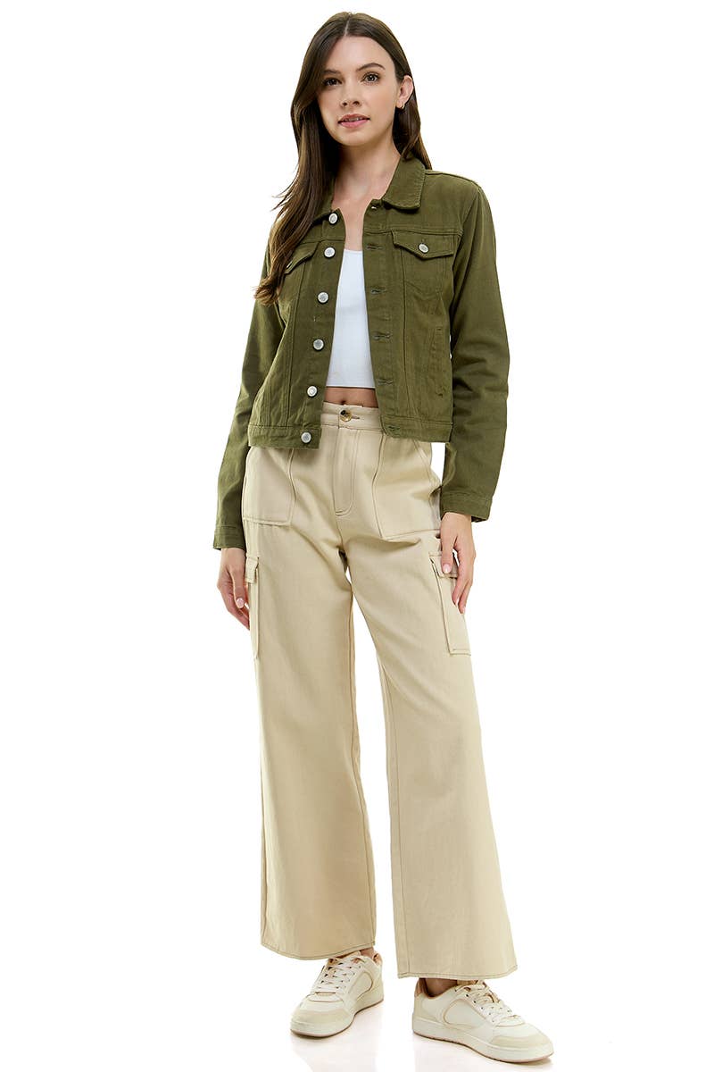 BLUE AGE - LADY CASUAL COTTON DENIM JEAN JACKET (OPEN PACK)