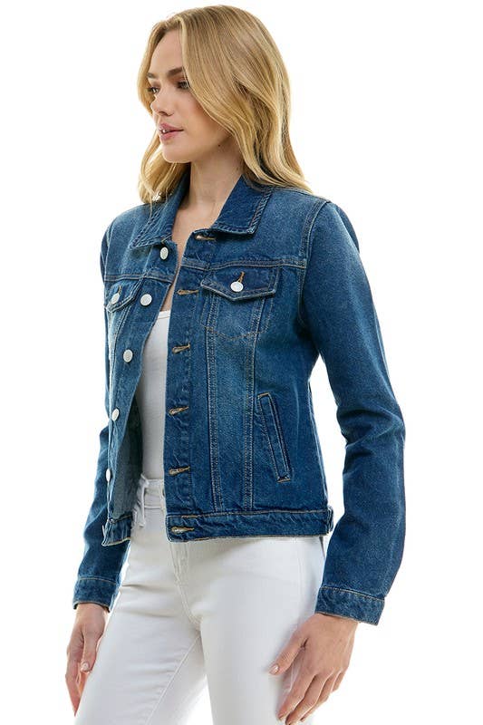 BLUE AGE - LADY CASUAL COTTON DENIM JEAN JACKET (OPEN PACK)
