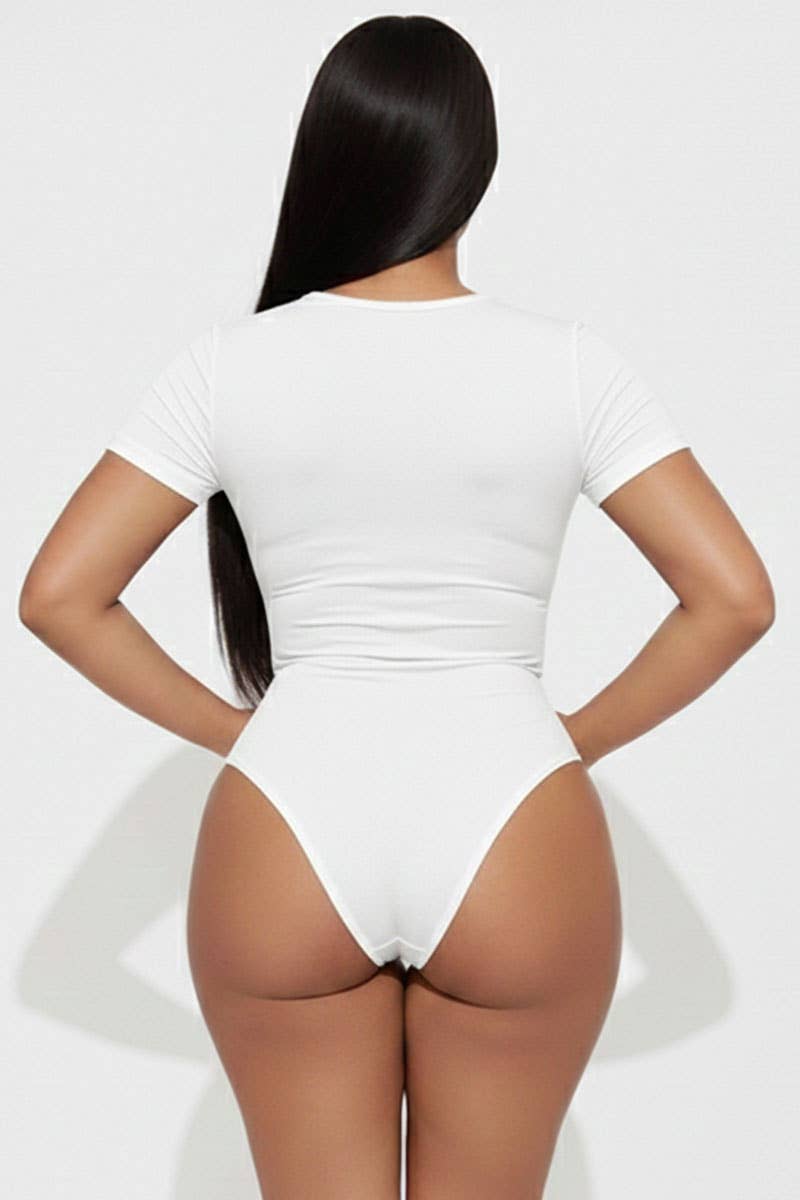 CAPELLA APPAREL - Basic Short Sleeve Crew Neck Bodysuit